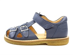 Angulus sandal denim blue with buckles and velcro